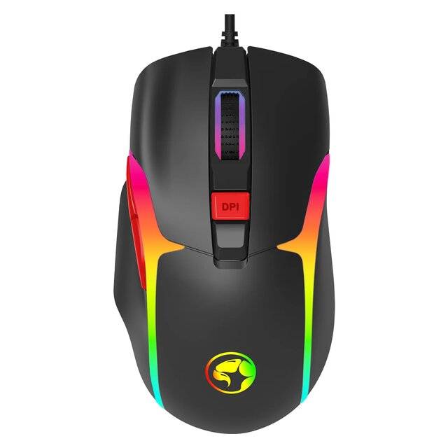 ماوس Marvo M360 12000 DPI سلكي RGB أسود - 1