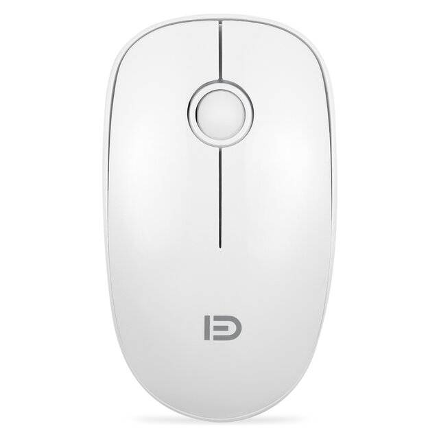 ماوس Fude V8 1600 DPI لاسلكي أبيض - 1