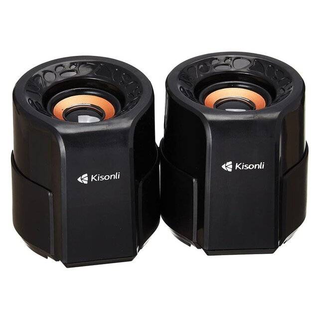 سبيكر Kisonli A-909 2.0 3W USB أسود - 1