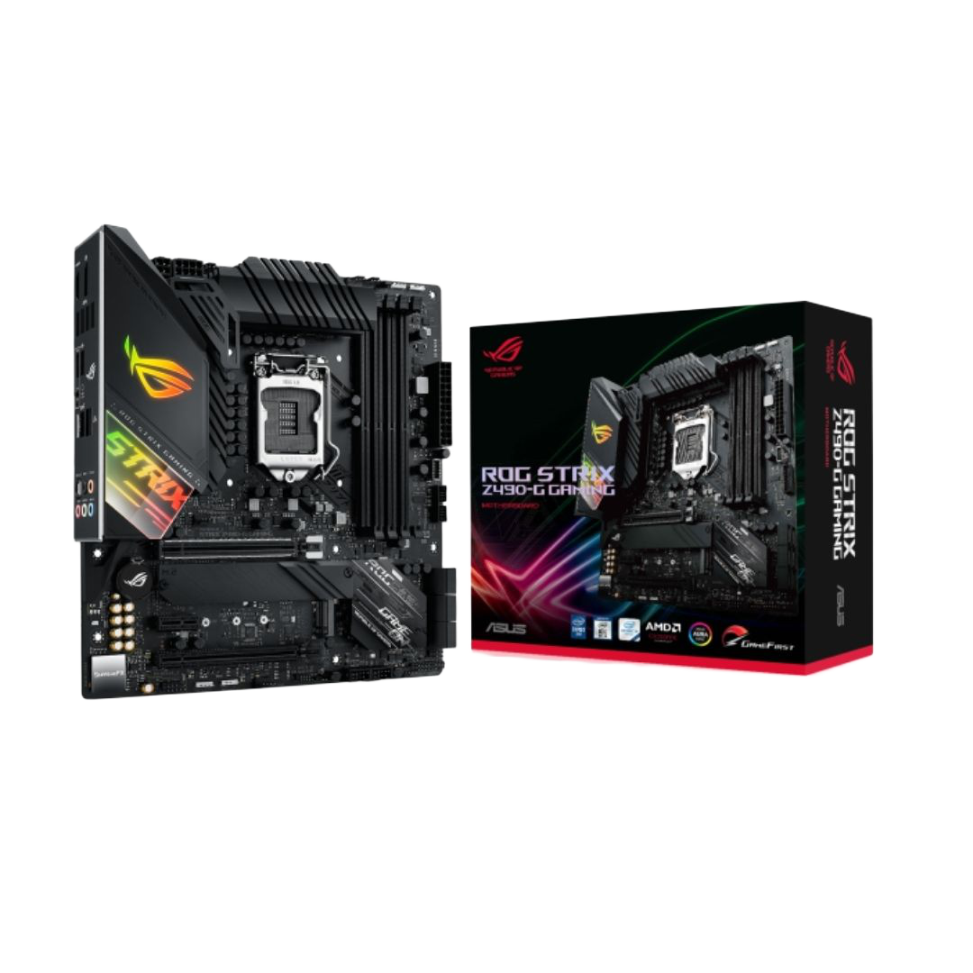 ASUS ROG Strix Z490-G Gaming WiFi Z490 LGA1200 Micro-ATX Motherboard - 1