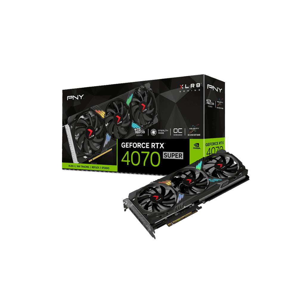 PNY XLR8 Gaming VERTO GeForce RTX 4070 Super 12GB GDDR6X OC - 1