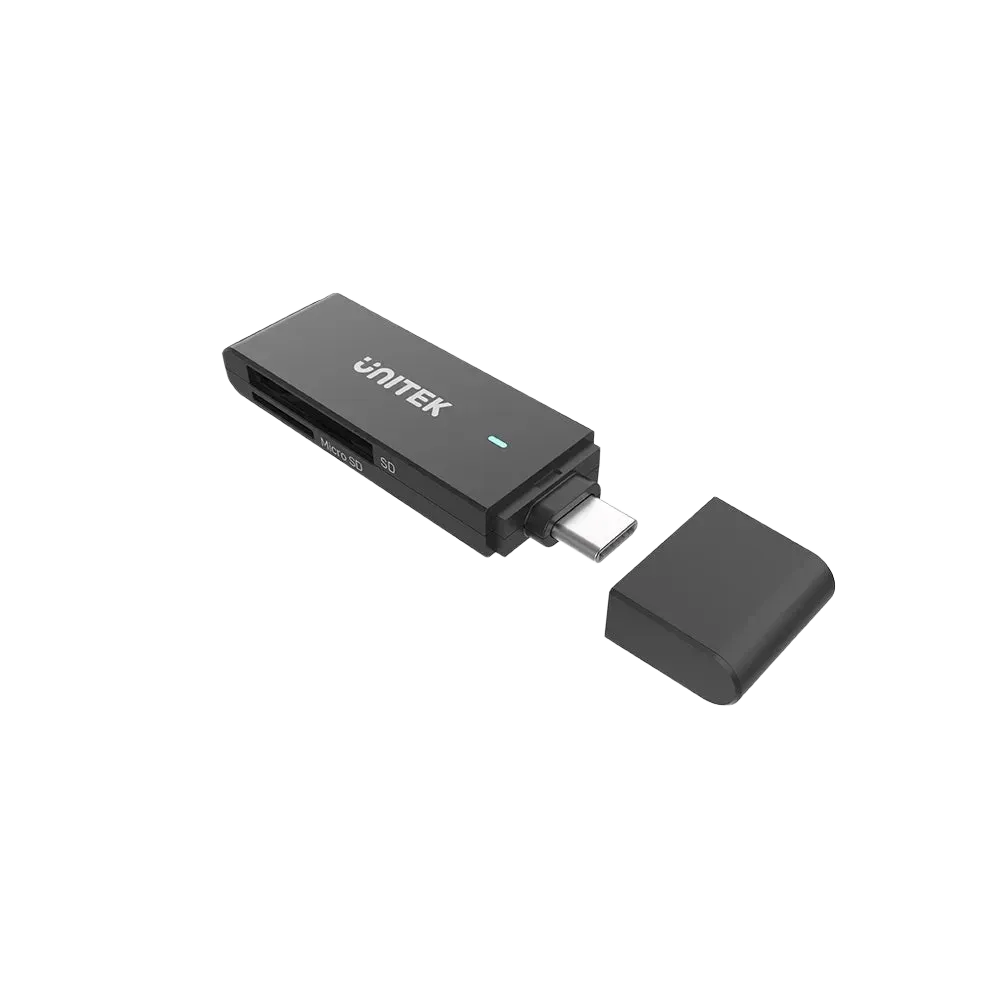 محول Unitek Y-9328 USB-C إلى قارئ بطاقات SD USB 3.1 Gen 1 - 1