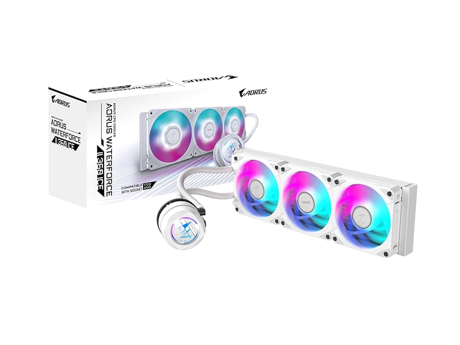 Gigabyte AORUS WATERFORCE II 360 ICE AIO Liquid Cooler White - 1