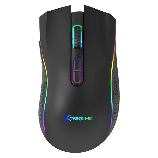ماوس Xtrike Me GM-314 7200 DPI سلكي RGB أسود - 1