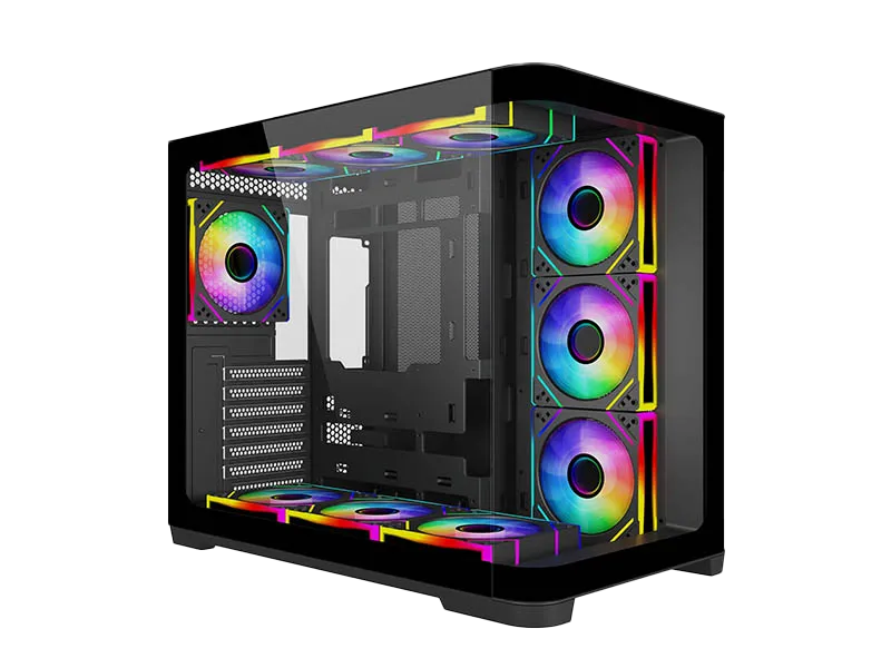 SAMA Mid-Tower Case Black ARGB 4 Fan - 1