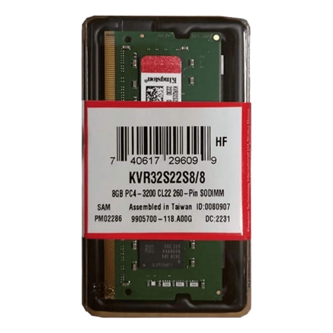 Kingston DDR4 8GB (1x8GB) 3200MHz SODIMM Memory - 1