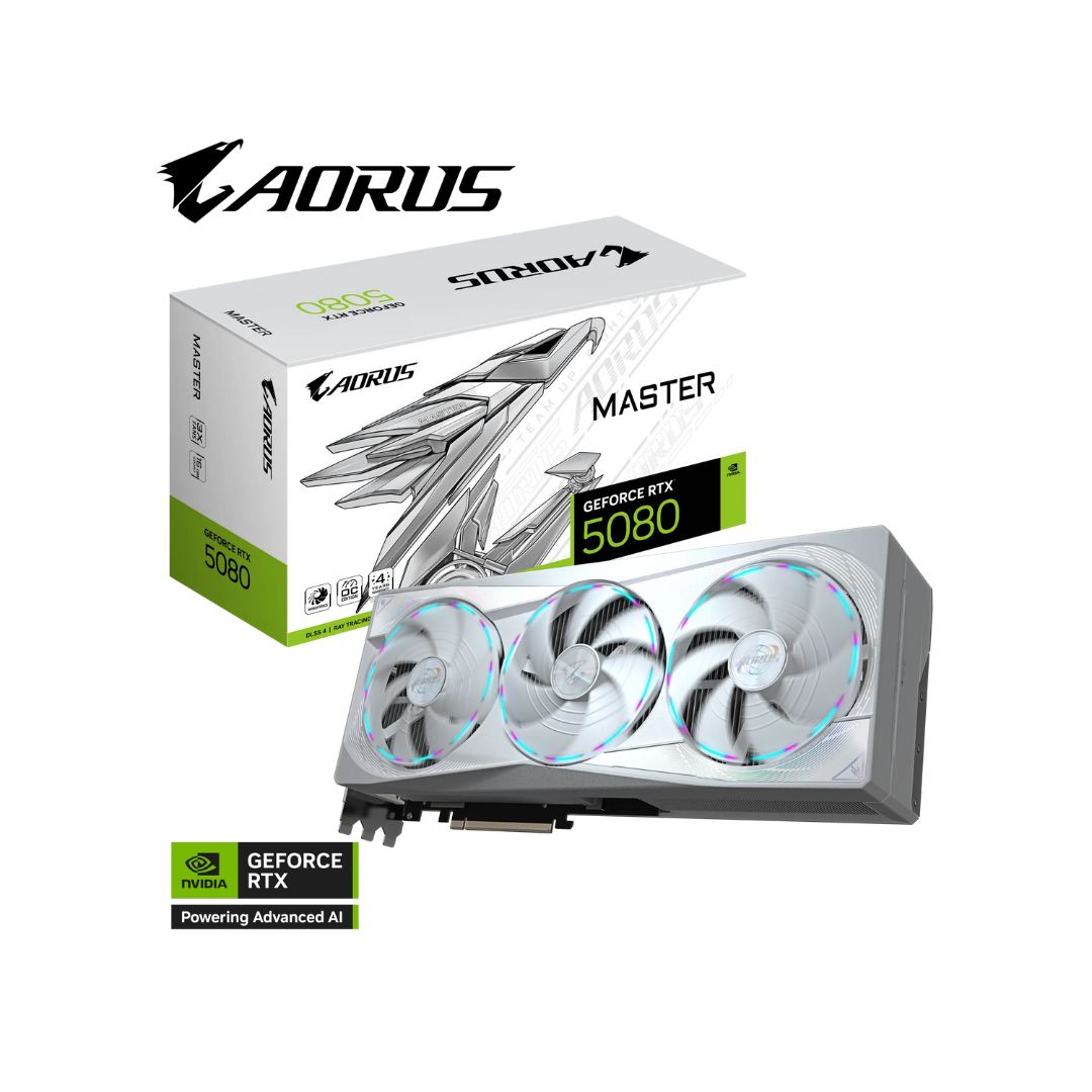 Gigabyte AORUS GeForce RTX 5080 16GB GDDR7 Master Ice - 1